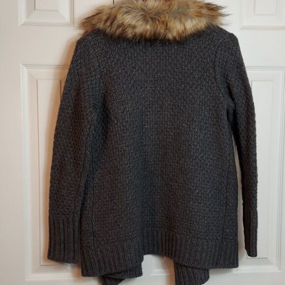 Joie “Jamilee C” Faux Fur Collar Wool Cardigan XS - Picture 6 of 10